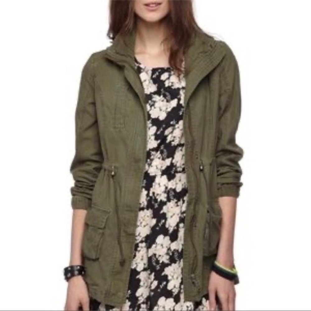 Cotton On Hooded Utility Jacket Coat Size M